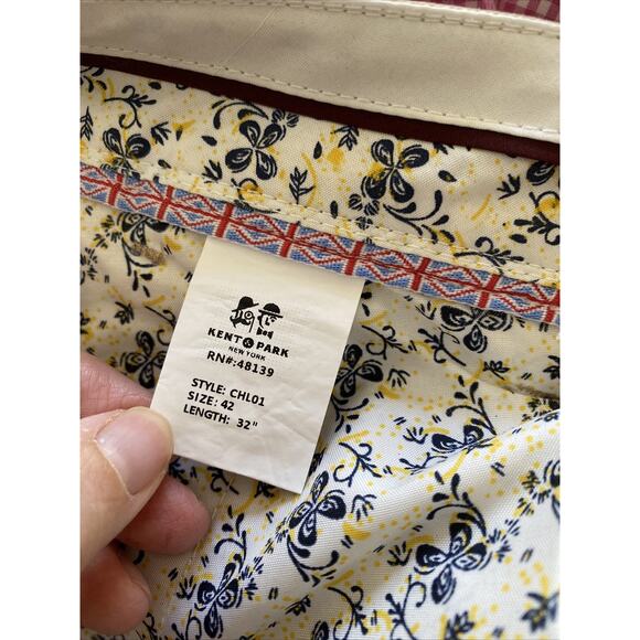 Kent & Park Mens 42x32 Khaki Chino Flat Front‎ NEW - Picture 7 of 7